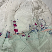 Load image into Gallery viewer, Girls Chelsea's Corner, lightweight cotton romper dress, seaside, GUC, size 0, L: 38cm