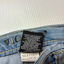 Load image into Gallery viewer, Girls Vigoss, distressed stretch denim jeans, embroidered, Inside leg: 32cm, FUC, size 2,  