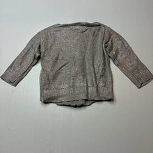 Load image into Gallery viewer, Girls Cotton On, grey / silver knit zip cardigan, FUC, size 0,  