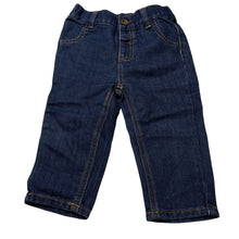 Load image into Gallery viewer, Boys Tiny Little Wonders, blue denim jeans,elasticated, EUC, size 0,  