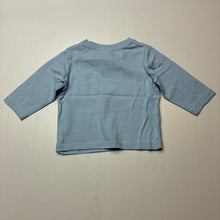 Load image into Gallery viewer, Boys Target, blue cotton long sleeve t-shirt / top,basketball, EUC, size 000,  