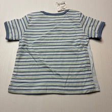 Load image into Gallery viewer, Boys Tiny Little Wonders, blue cotton pyjama top / tee, NEW, size 00,  
