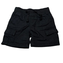 Load image into Gallery viewer, Boys Dymples, black cotton cargo shorts,elasticated, EUC, size 000,  