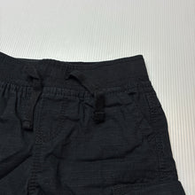 Load image into Gallery viewer, Boys Dymples, black cotton cargo shorts,elasticated, EUC, size 000,  