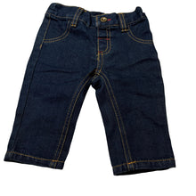 Load image into Gallery viewer, Boys Tiny Little Wonders, dark denim pants,elasticated, EUC, size 000,  
