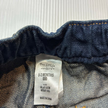 Load image into Gallery viewer, Boys Tiny Little Wonders, dark denim pants,elasticated, EUC, size 000,  