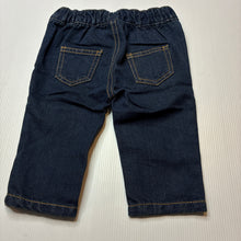 Load image into Gallery viewer, Boys Tiny Little Wonders, dark denim pants,elasticated, EUC, size 000,  