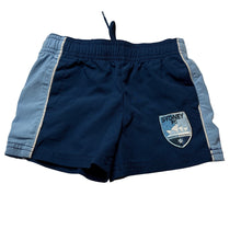 Load image into Gallery viewer, Unisex A-League Official, Sydney FC lightweight shorts, EUC, size 0,  