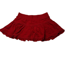 Load image into Gallery viewer, Girls Esprit, red cotton skirt,built-in nappy cover, GUC, size 12 months,  