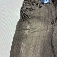 Load image into Gallery viewer, Boys Target, grey distressed denim jean shorts,adjustable, NEW, size 1,  