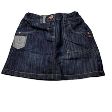 Load image into Gallery viewer, Girls Next, blue denim skirt, adjustable, EUC, size 2-3,  