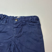 Load image into Gallery viewer, Boys Urb, cotton lined blue cotton pants, adjustable, GUC, size 12 months,  