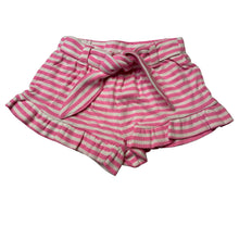 Load image into Gallery viewer, Girls Kids &amp; Co Baby, pink &amp; white stripe shorts, elasitcated, EUC, size 00,  