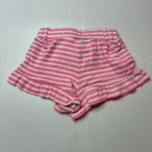 Load image into Gallery viewer, Girls Kids &amp; Co Baby, pink &amp; white stripe shorts, elasitcated, EUC, size 00,  