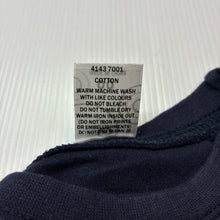 Load image into Gallery viewer, Boys Target, navy soft cotton t-shirt / top, GUC, size 00,  