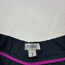 Load image into Gallery viewer, Girls Miller, navy &amp; purple cotton skirt, adjustable, L: 31.5cm, EUC, size 2,  