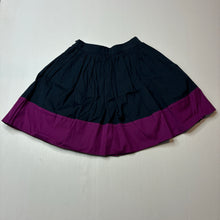 Load image into Gallery viewer, Girls Miller, navy &amp; purple cotton skirt, adjustable, L: 31.5cm, EUC, size 2,  