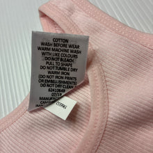 Load image into Gallery viewer, Girls Target, Baby,pink ribbed cotton singlet top, EUC, size 00,  