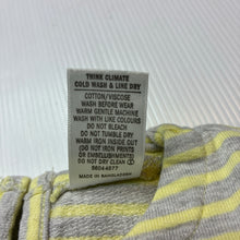 Load image into Gallery viewer, Girls Target, grey &amp; yellow stripe casual dress, EUC, size 00, L: 33cm