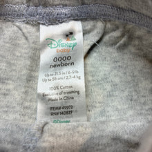 Load image into Gallery viewer, Unisex Disney Baby, grey soft cotton shorts, elasticated, EUC, size 0000,  