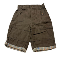 Load image into Gallery viewer, Boys Baby Boutique, brown lightweight cotton pants,elasticated, EUC, size 000,  
