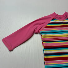 Load image into Gallery viewer, Girls Pumpkin Patch, long sleeve rashie / swim top, EUC, size 00,  
