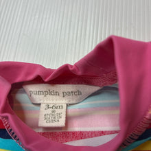 Load image into Gallery viewer, Girls Pumpkin Patch, long sleeve rashie / swim top, EUC, size 00,  
