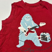Load image into Gallery viewer, Boys Crazy 8, red cotton singlet top, monster, GUC, size 1,  