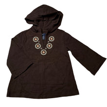 Load image into Gallery viewer, Girls Gap, brown stretchy hoodie t-shirt / top, EUC, size 1,  