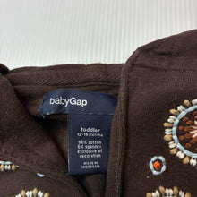 Load image into Gallery viewer, Girls Gap, brown stretchy hoodie t-shirt / top, EUC, size 1,  