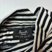 Load image into Gallery viewer, Girls Bardot Junior, black &amp; white stripe long sleeve cropped top, GUC, size 12,  