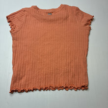 Load image into Gallery viewer, Girls GHANDA, coral ribbed tee / top, FUC, size 10-11,  