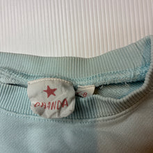 Load image into Gallery viewer, Girls GHANDA, blue cotton sweater / jumper, marks on cuffs, FUC, size 7-8,  