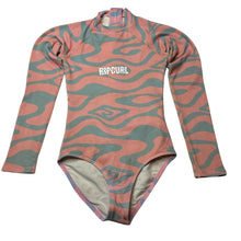 Load image into Gallery viewer, Girls RIP CURL, UPF 50+ long sleeve swim one-piece, FUC, size 10,  