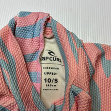 Load image into Gallery viewer, Girls RIP CURL, UPF 50+ long sleeve swim one-piece, FUC, size 10,  