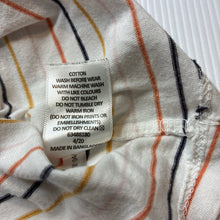 Load image into Gallery viewer, Girls Target, striped organic cotton tee / top, FUC, size 10,  
