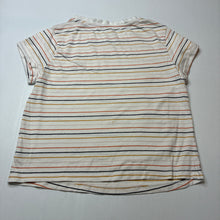 Load image into Gallery viewer, Girls Target, striped organic cotton tee / top, FUC, size 10,  
