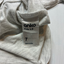 Load image into Gallery viewer, Unisex Anko, grey marle tee / top, GUC, size 7,  