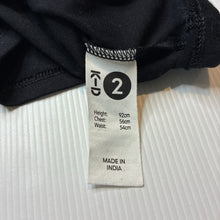 Load image into Gallery viewer, Unisex KID, black cotton long sleeve t-shirt / top, EUC, size 2,  