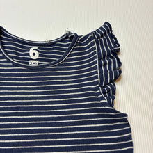Load image into Gallery viewer, Girls Cotton On, striped stretchy tee / top, FUC, size 6,  