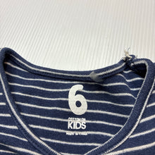 Load image into Gallery viewer, Girls Cotton On, striped stretchy tee / top, FUC, size 6,  