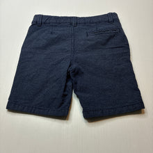 Load image into Gallery viewer, Boys B Collection, navy &amp; white spot cotton shorts, adjustable, GUC, size 5,  