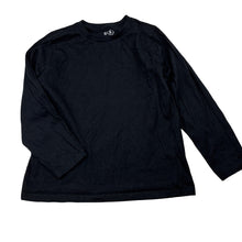 Load image into Gallery viewer, Unisex KID, black cotton long sleeve tee / top, GUC, size 5,  
