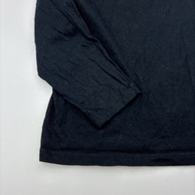 Load image into Gallery viewer, Unisex KID, black cotton long sleeve tee / top, GUC, size 5,  