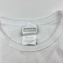 Load image into Gallery viewer, Girls Absorba, white cotton long sleeve tee / top, EUC, size 8,  
