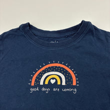 Load image into Gallery viewer, Girls Anko, navy cotton tee / top, FUC, size 4,  