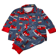 Load image into Gallery viewer, Boys Baby Berry, flannel cotton pyjamas, fire engine, GUC, size 2,  