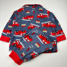 Load image into Gallery viewer, Boys Baby Berry, flannel cotton pyjamas, fire engine, GUC, size 2,  