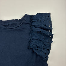 Load image into Gallery viewer, Girls Anko, broderie trim cotton tee / top, GUC, size 6,  