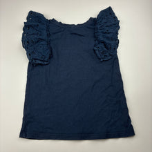 Load image into Gallery viewer, Girls Anko, broderie trim cotton tee / top, GUC, size 6,  